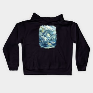 Dugong Marine Animals Kids Hoodie